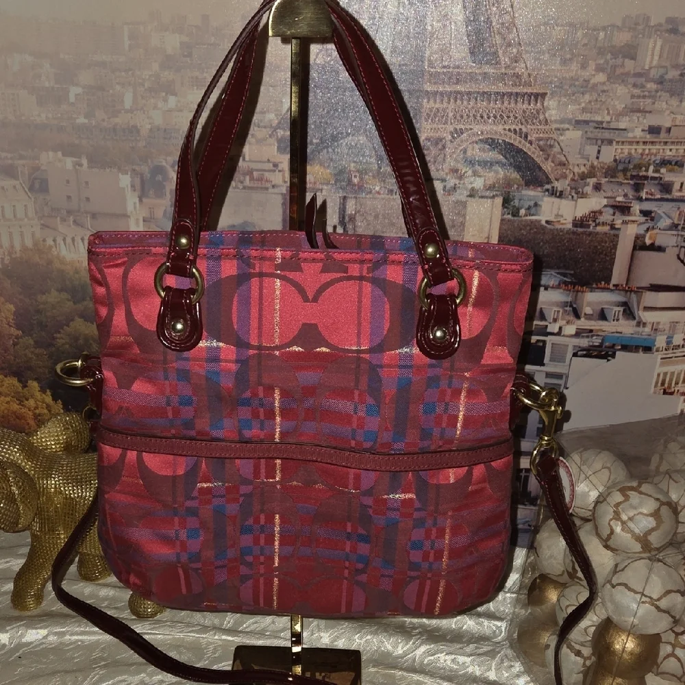 Coach Poppy Tartan Plaid Crossbody